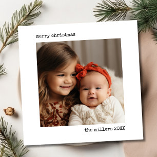 Minimalistische Schreibmaschine Frohe Weihnachten