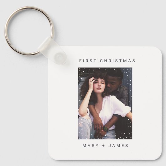 Minimalistische Schreibmaschine | Leichtes und Ver Schlüsselanhänger (Vorderseite)