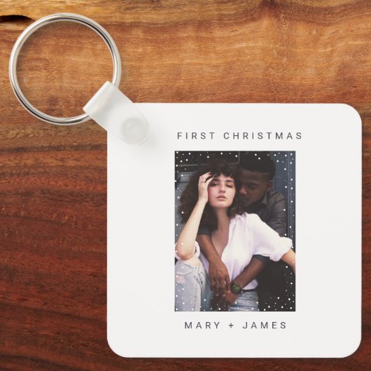 Minimalistische Schreibmaschine | Leichtes und Ver Schlüsselanhänger (Vorderseite)