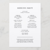 Minimalistische Schreibmaschine Programm (Rückseite)