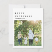 Minimalistische Schreibmaschine Weihnachten Foto W (Vorderseite)