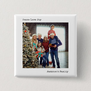 Minimalistische Schreibmaschine Weihnachts Custom  Button