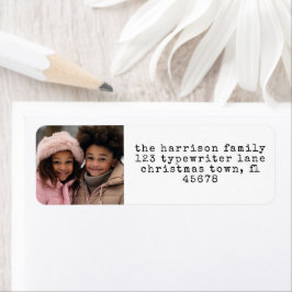 Minimalistische Schreibmaschine Weihnachts-Rücksen