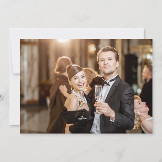 Minimalistische Schreibmaschine White Custom Weddi Dankeskarte (Rückseite)