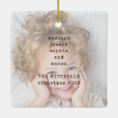 Minimalistische Schreibmaschine | Zwei Fotos und e Keramikornament (Rückseite)