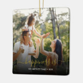 Minimalistische Schreibmaschine | Zwei Fotos und e Keramikornament (Links)