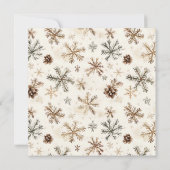 Minimalistische Schrift, Aquarellschneekegel Einladung (Rückseite)