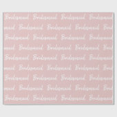 Minimalistische Schriftzeichen von Bridesmaid Geschenkpapier (Flach)