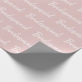 Minimalistische Schriftzeichen von Bridesmaid Geschenkpapier (Ecke)