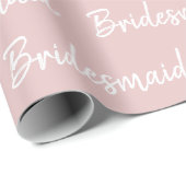 Minimalistische Schriftzeichen von Bridesmaid Geschenkpapier (Rolleneckpunkt)