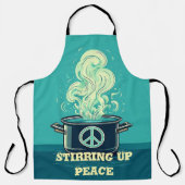 Minimalistische Schürze - Frieden stimulieren - Mo (Vorderseite)