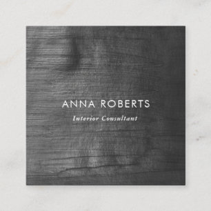 Minimalistische, schwarz gestrichene Quadrat-Visit Quadratische Visitenkarte