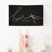 Minimalistische Schwarz-Gold-Typografie Banner (Insitu)