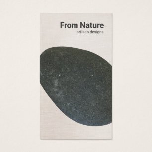 Minimalistische Schwarz-Stein-Ohrring-Display-Kart