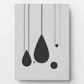 Minimalistische Schwarz-Weiß-Abstrakte Mauer Kunst Fotoplatte (Vorderseite)