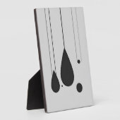 Minimalistische Schwarz-Weiß-Abstrakte Mauer Kunst Fotoplatte (Seite)