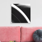 Minimalistische Schwarz-Weiß-Abstrakte Wand Kunst  (Insitu (Wohnzimmer))