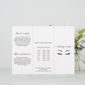 Minimalistische Schwarz-Weiß-Broschüre (Stehend Vorderseite)