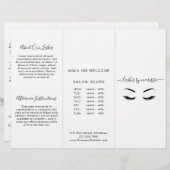 Minimalistische Schwarz-Weiß-Broschüre (Vorne/Hinten)