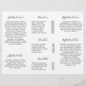 Minimalistische Schwarz-Weiß-Broschüre (Rückseite)