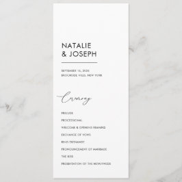 Minimalistische Schwarz-Weiß-Einfache Katholische Programm