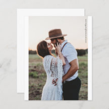 Minimalistische Schwarz-Weiß-Foto-Hochzeit