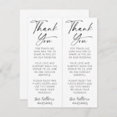 Minimalistische Schwarz-Weiß-Fotobooth-Vorzüge-Bei Begleitkarte (Vorne/Hinten)