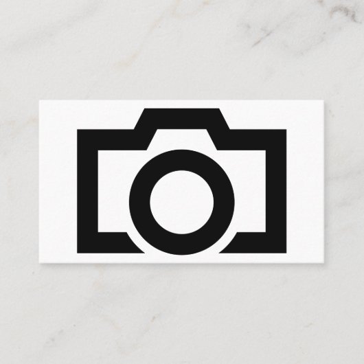Minimalistische Schwarz-Weiß-Fotografie Visitenkarte (Vorderseite)