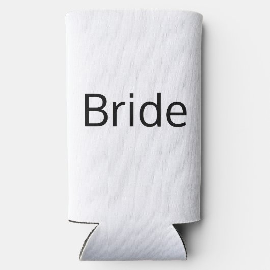 Minimalistische Schwarz-Weiß-Gastgeschenke Hochzei Selters Dosenkühler (Rückseite)