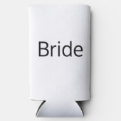 Minimalistische Schwarz-Weiß-Gastgeschenke Hochzei Selters Dosenkühler (Vorderseite)