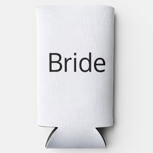 Minimalistische Schwarz-Weiß-Gastgeschenke Hochzei Selters Dosenkühler (Vorderseite)