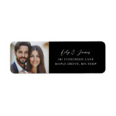 Minimalistische Schwarz-Weiß-Hochzeit  (Vorne)