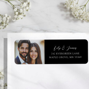 Minimalistische Schwarz-Weiß-Hochzeit