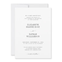 Minimalistische Schwarz-Weiß-Hochzeit