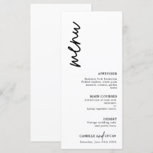 Minimalistische Schwarz-Weiß-Hochzeit