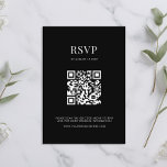 Minimalistische Schwarz-Weiß-Hochzeit RSVP Karte<br><div class="desc">Moderne Hochzeitskarten mit minimalistischem Typografie-Design in Schwarz-Weiß-Farbe.</div>