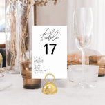 Minimalistische Schwarz-Weiß-Hochzeit Tischnummer<br><div class="desc">Entspannen Sie bei der Gestaltung Ihres Hochzeitsempfanges mit unseren Minimalistischen Schwarz-Weiß-Tischnummern der Moderne Hochzeit, einer eleganten und stilvollen Ergänzung, die zeitlos modernes Design mit zeitloser Eleganz verbindet. Jede Tischnummer in dieser Kollektion bietet ein minimalistisches Schwarz-Weiß-Farbschema, das sich durch Eleganz und Vielseitigkeit auszeichnet, um jedes Hochzeitsthema oder jede Farbpalette zu ergänzen....</div>