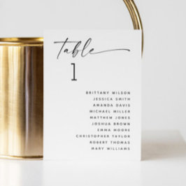 Minimalistische Schwarz-Weiß-Hochzeitskarte Einladung