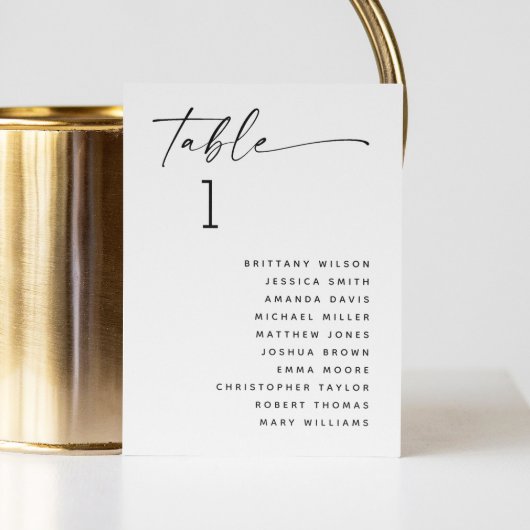 Minimalistische Schwarz-Weiß-Hochzeitskarte Einladung