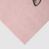 Minimalistische Schwarz-Weiß-Katzendekoupage Seidenpapier (Detail)