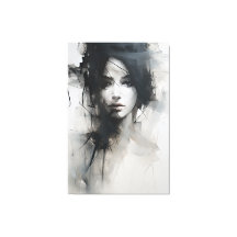 Minimalistische Schwarz-Weiß-Kunst | Ätherische Es