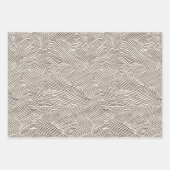 Minimalistische Schwarz-Weiß-Linien Geschenkpapier Set (Vorderseite 3)