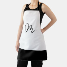 Minimalistische Schwarz-Weiß-Monogramm
