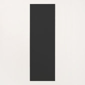 Minimalistische Schwarz-Weiß-Monogramm Yogamatte (Rückseite)
