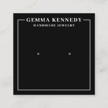 Minimalistische Schwarz-Weiß-Ohr-Anzeigetafel