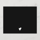 Minimalistische Schwarz-Weiß-Reihenfolge danke Hau (Rückseite)