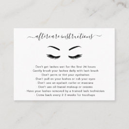 Minimalistische Schwarz-Weiß-Schnürsenkel Visitenkarte