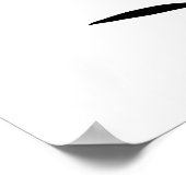 Minimalistische Schwarz-Weiß-Sonnenblumen Poster (Ecke)