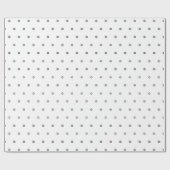 Minimalistische Schwarz-Weiß-Star-Muster Geschenkpapier (Flach)