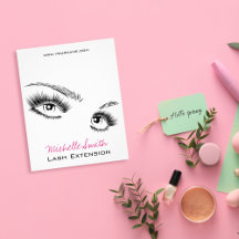 Minimalistische Schwarz-Weiß-Wimpern Schicke Schmi